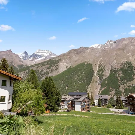 Apartamento Cocon Alpin Avec Sauna Privé Et Vue Incroyable Saas-Fee